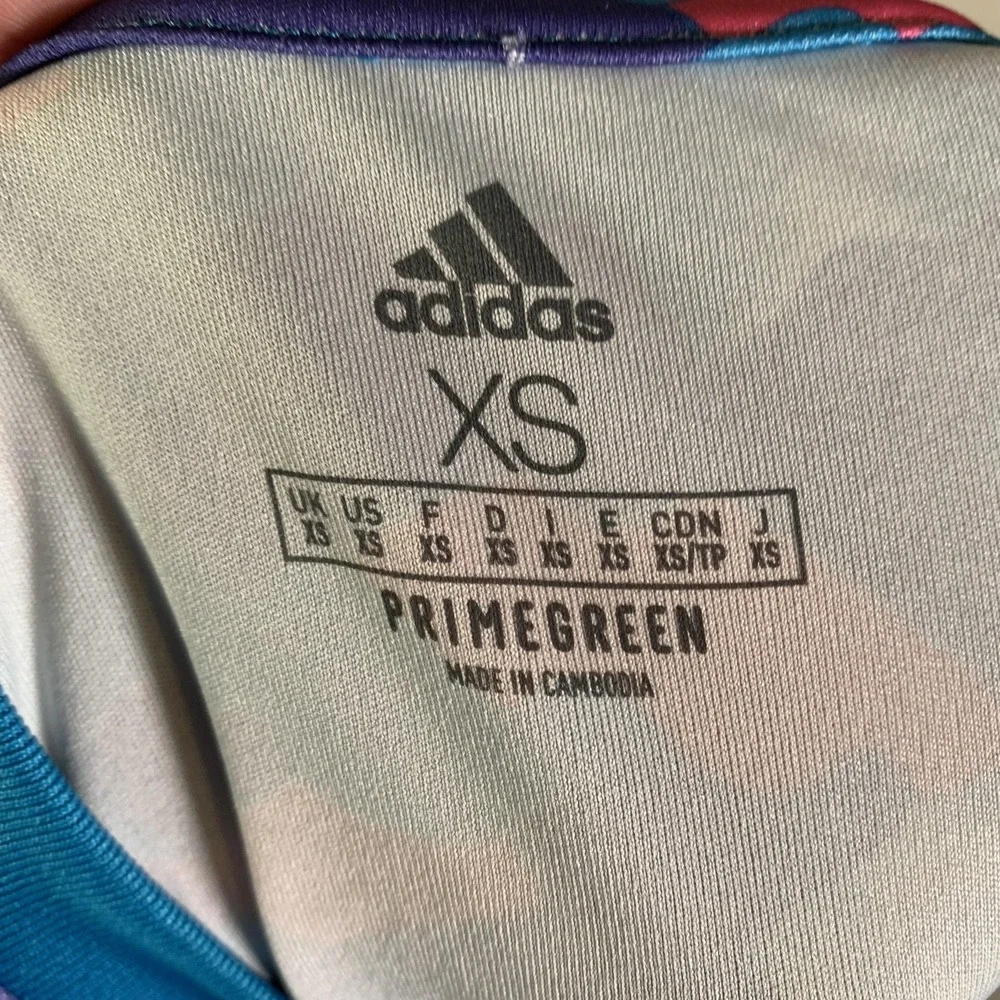 Real Madrid Jersey Mens XS‎ Multi Color Soccer Adidas AEROREADY Pre Match Blue